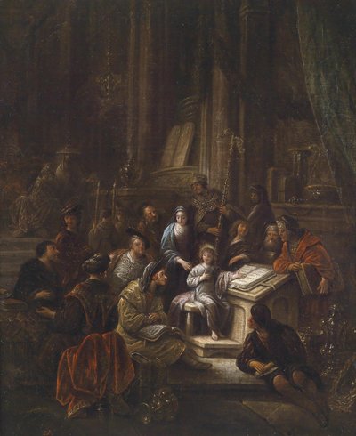 Gesù dodicenne nel tempio da Jacob Willemsz de Wet or Wett